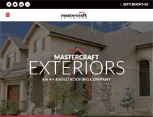 Tablet Screenshot of mastercraftexteriors.com